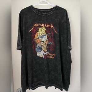 Mens Metallica  band TShirt